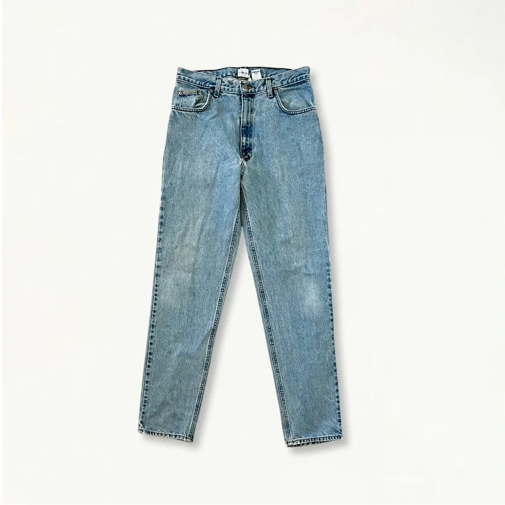 Vintage 90s Light Wash Calvin Klein Denim Jeans Size 32 - Picture 5 of 16